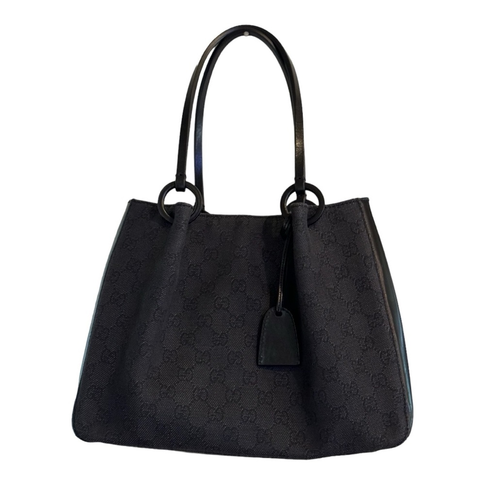 Gucci GG Black Denim Tote